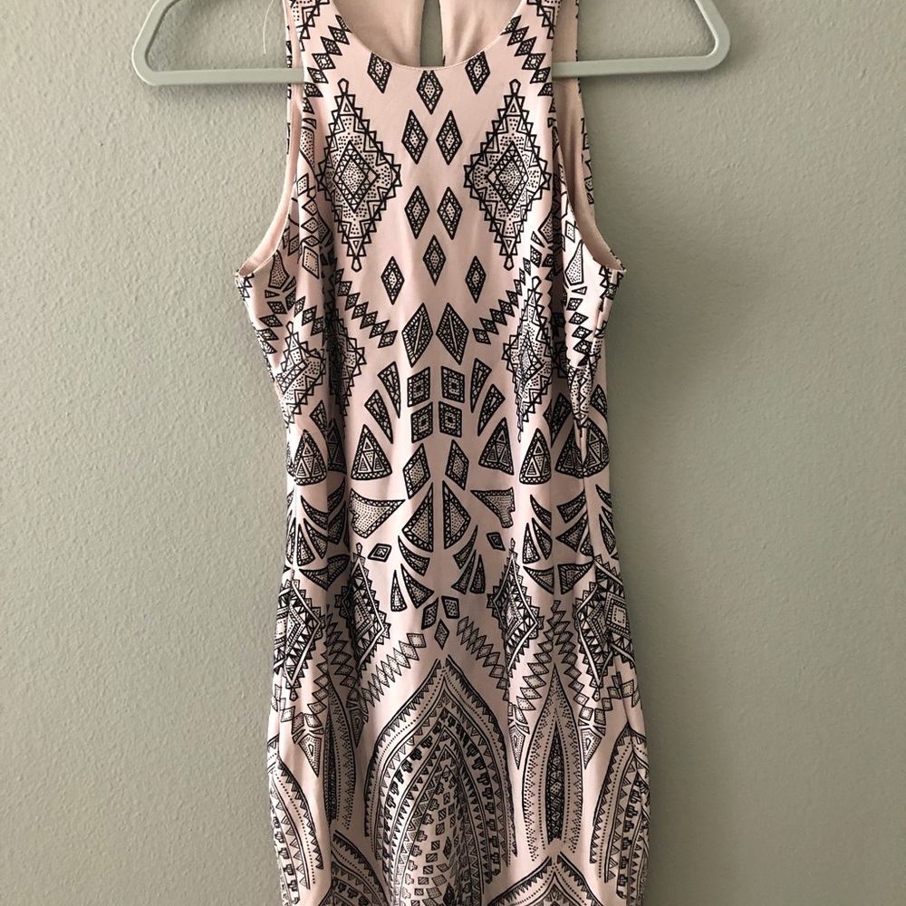 Light Pink Patterned Dress Size 7/8